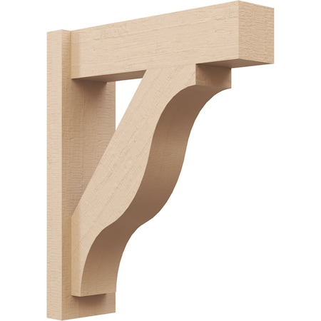 Ekena Millwork 6-in W x 20-in D x 24-in H Funston Block Rough Cedar Woodgrain TimberThane Outlooker, Primed Tan OUTUR060X20X24FST44RCPR